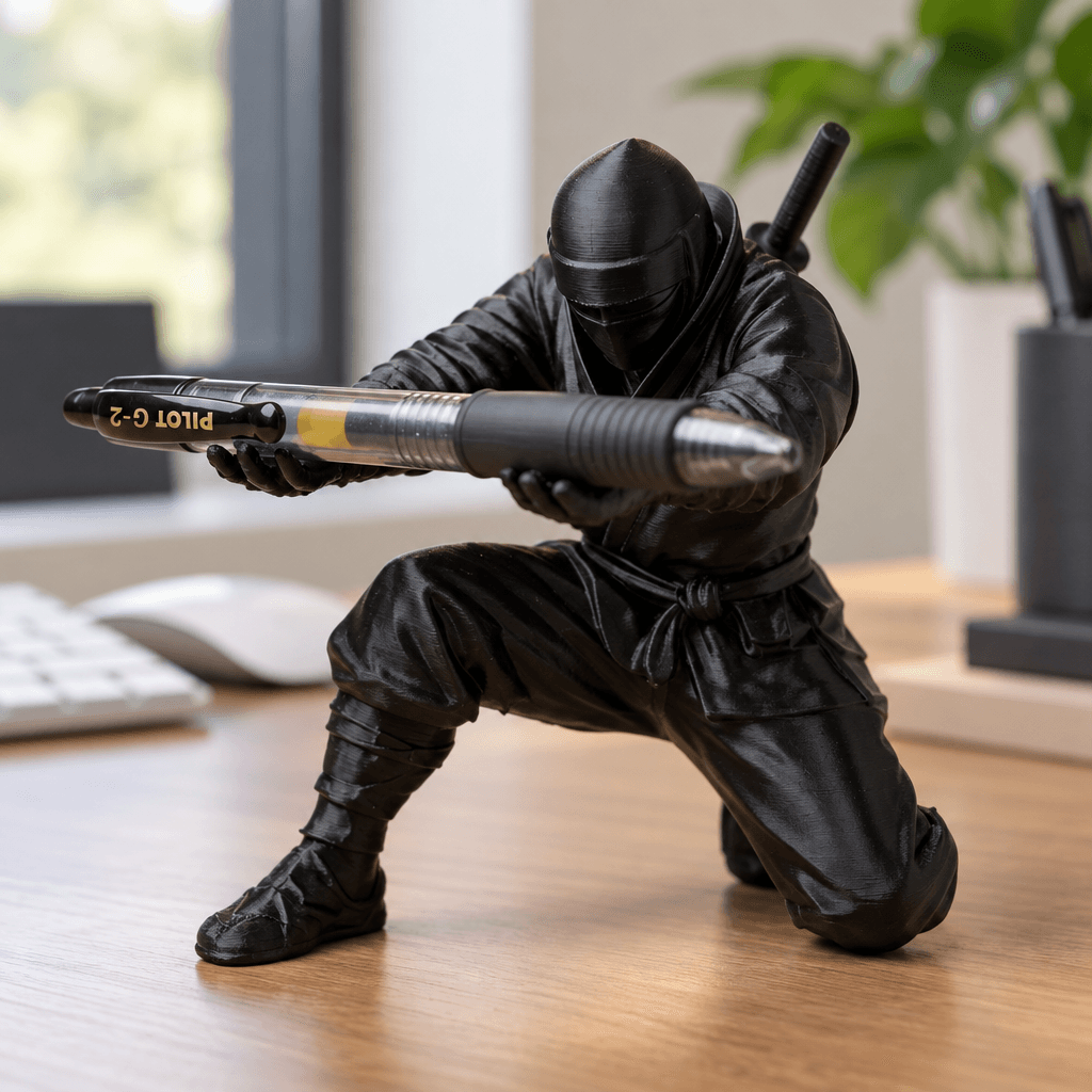 Porta-Canetas Ninja Estatueta Decorativa — foto 1